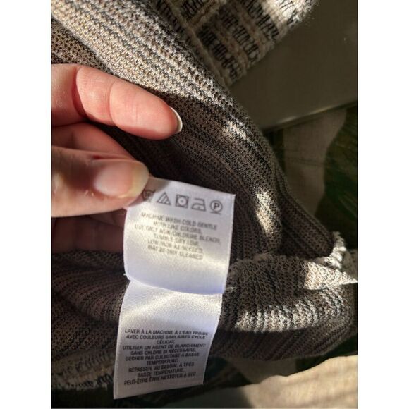 Anthropologie Tweed Striped Metallic Short Sleeve Top Women’s Size  Small - Picture 4 of 10